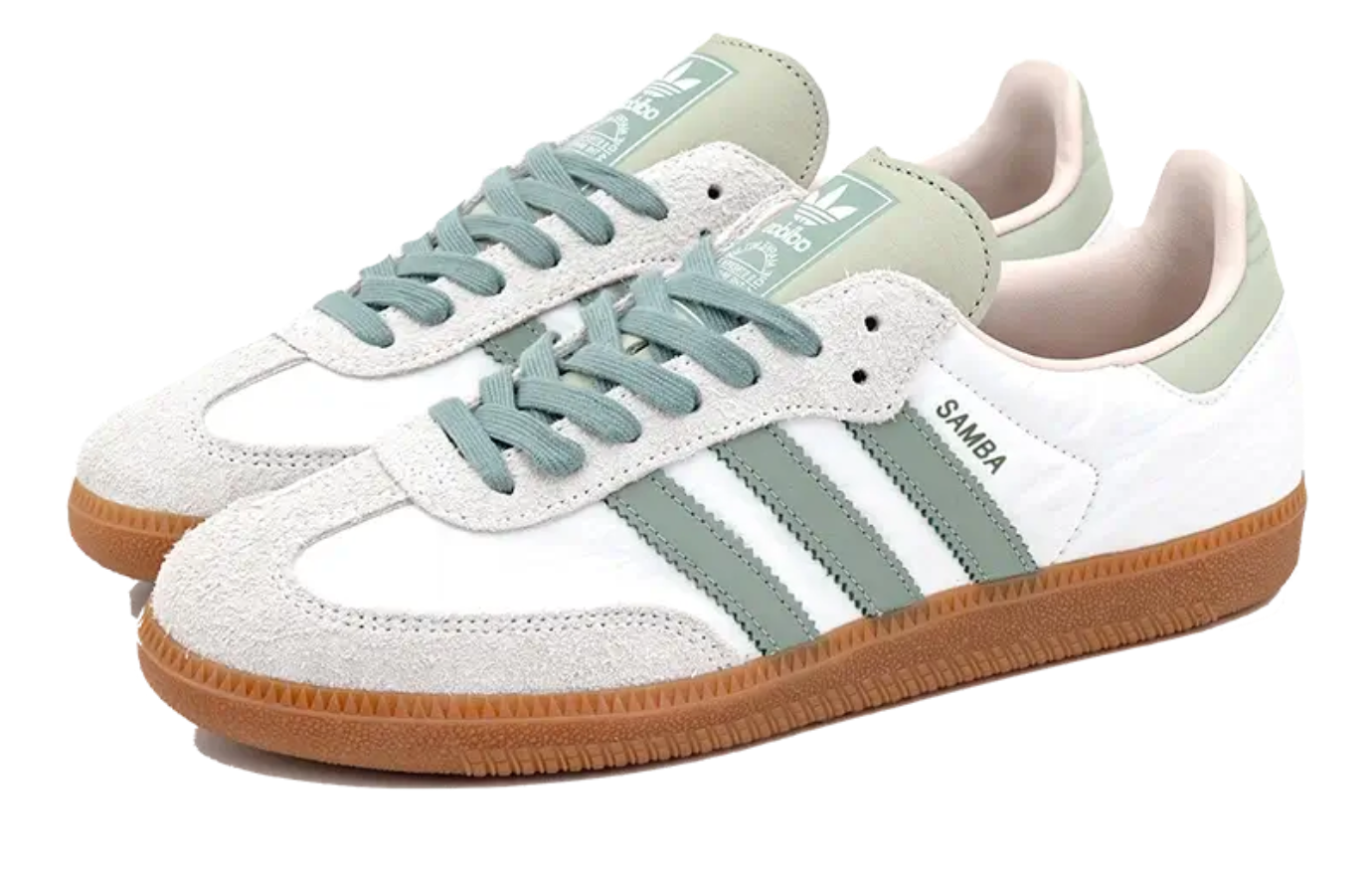 Adidas Samba Silver Green Putty Mauve