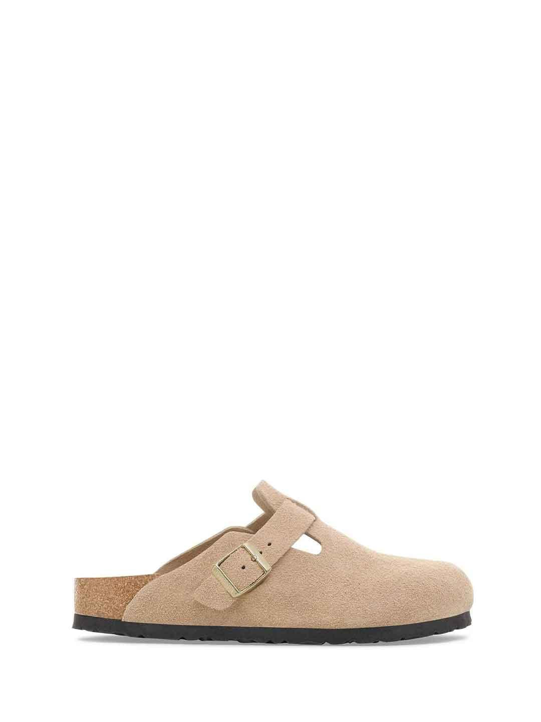 Birkenstock Boston sabot beige in suede