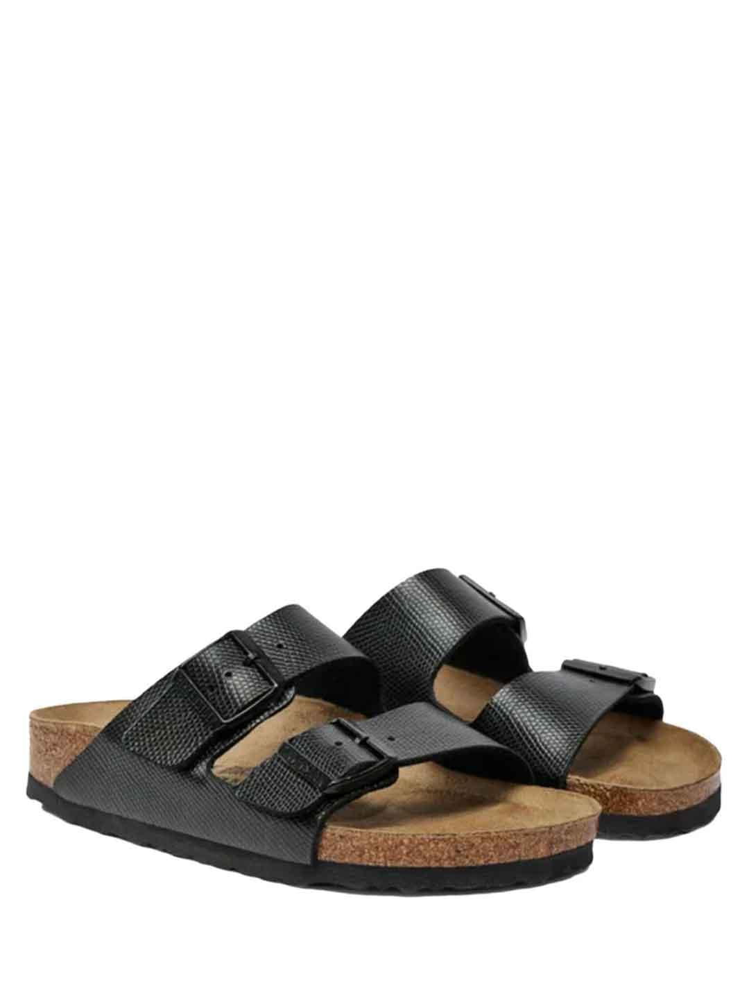 Birkenstock Arizona Lizard sandali nero pitonato