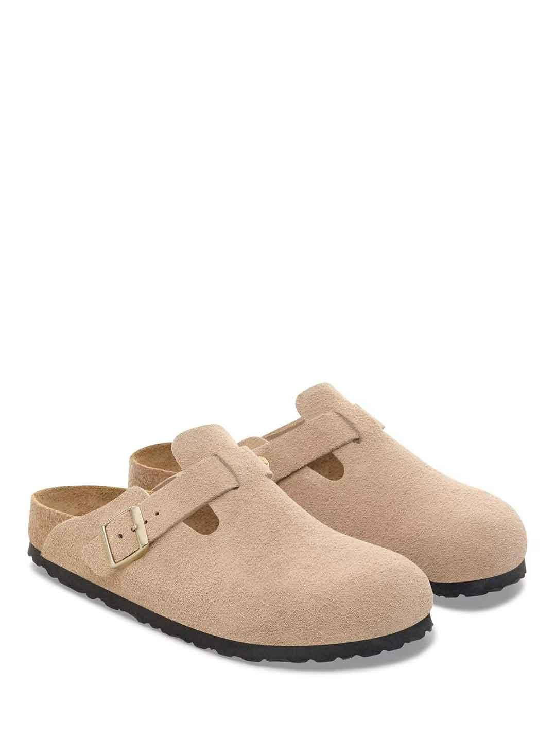 Birkenstock Boston sabot beige in suede