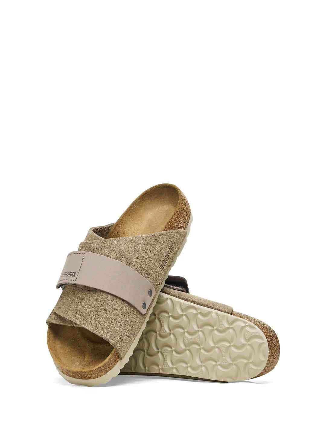 Birkenstock Kyoto sandali beige in Nabuk