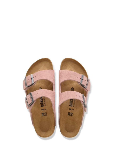 Birkenstock Arizona sandali rosa in Nabuk