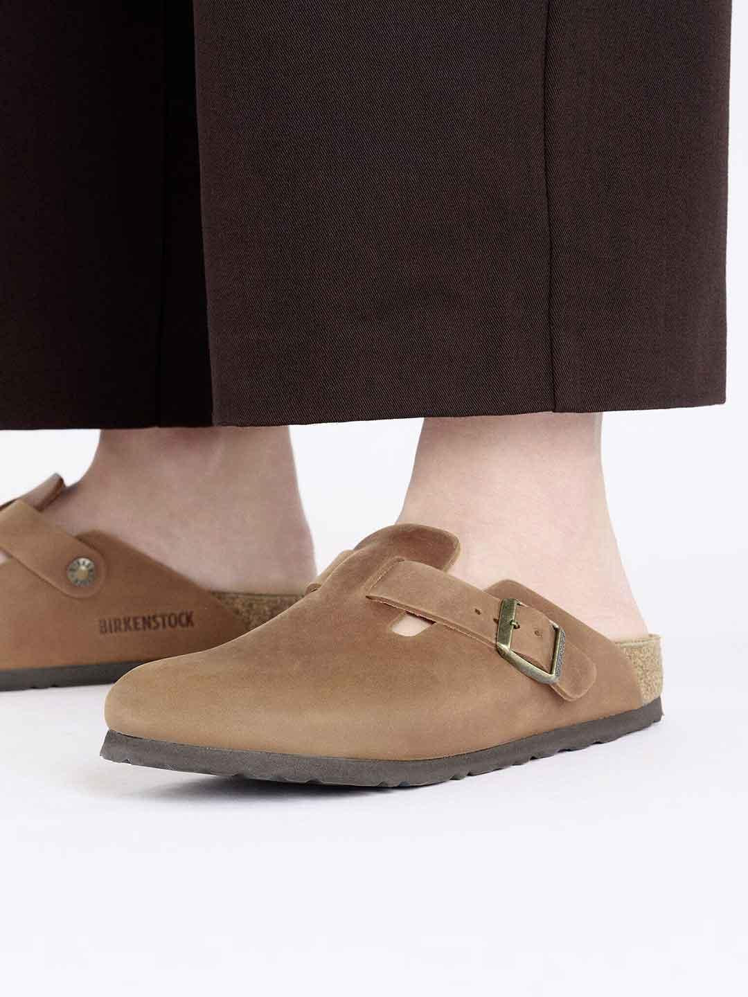 Birkenstock Boston sabot cuoio