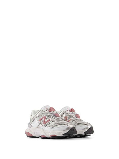 New Balance 9060 sneakers kids bianco con logo rosa 20-27,5