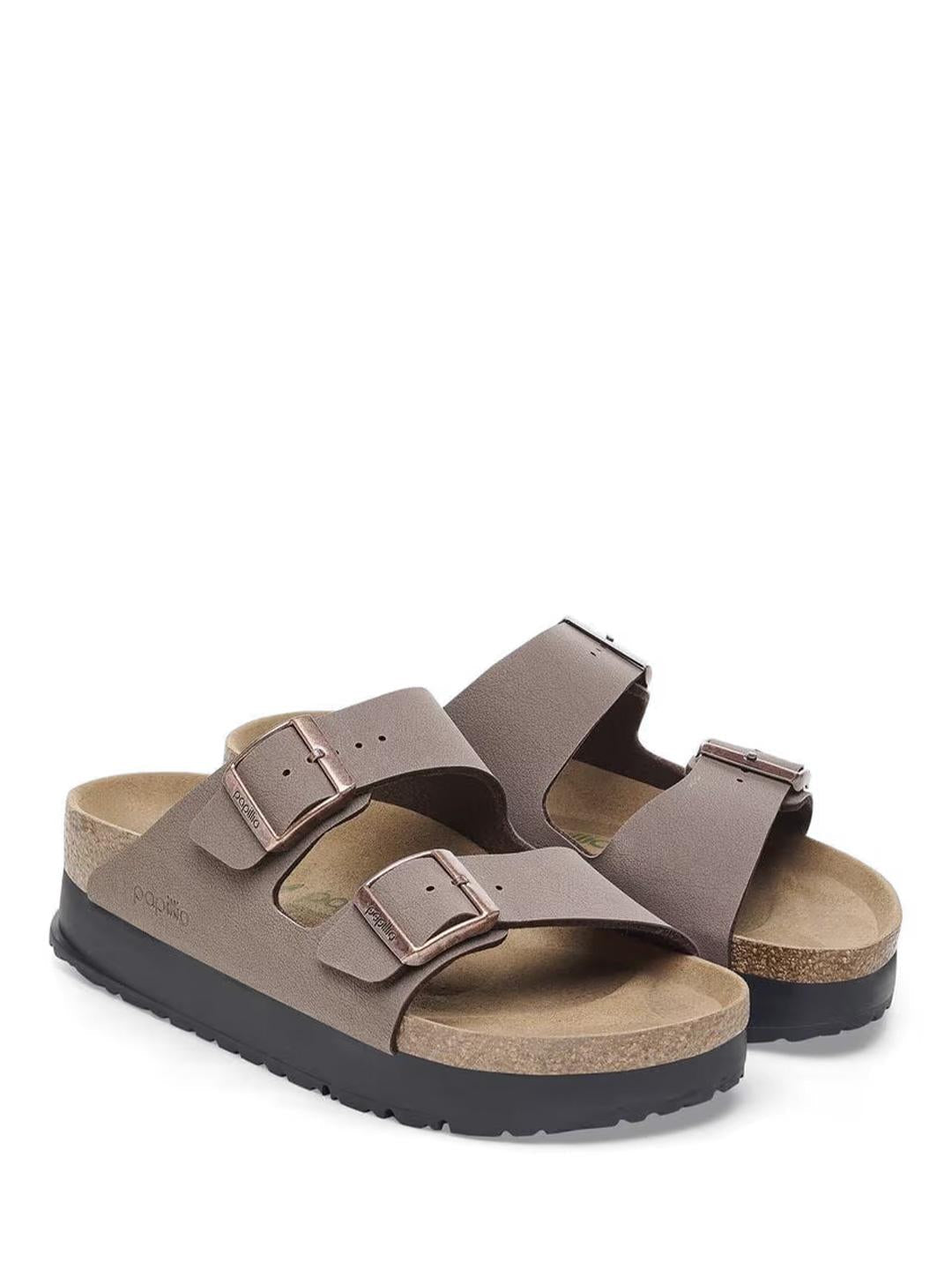 Birkenstock Arizona Pap Flex sandali marrone platform