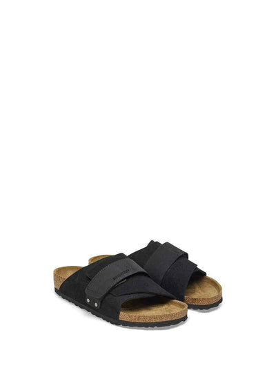 Birkenstock Kyoto sandali nero in Nabuk