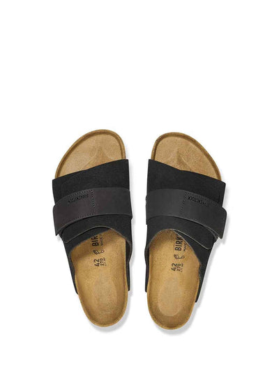 Birkenstock Kyoto sandali nero in Nabuk
