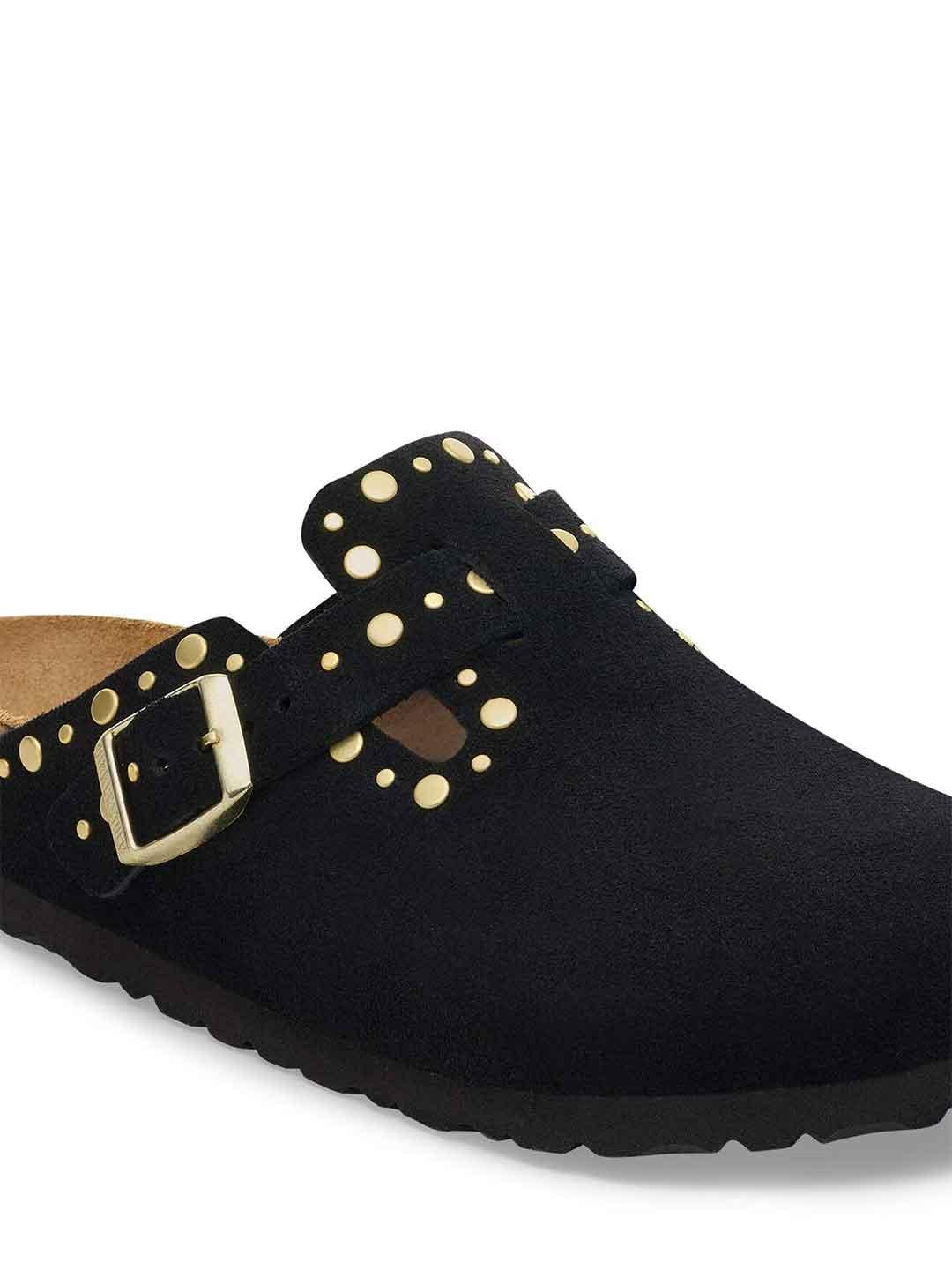 Birkenstock Boston Rivets sabot nero con borchie
