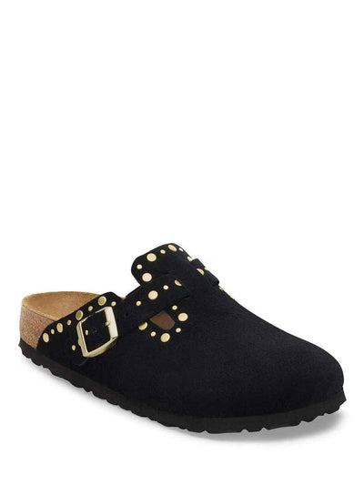Birkenstock Boston Rivets sabot nero con borchie