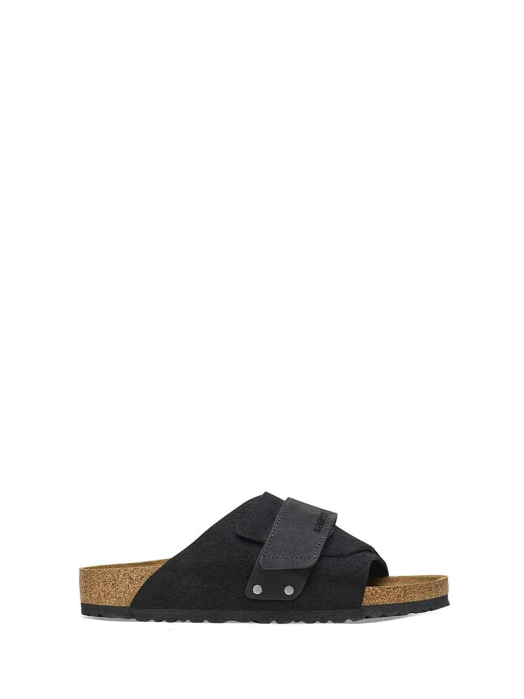 Birkenstock Kyoto sandali nero in Nabuk