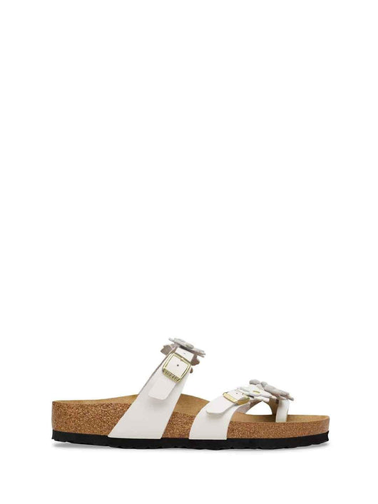 Birkenstock Mayari Flower sandali bianco con fiori