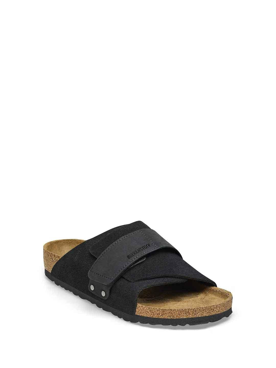 Birkenstock Kyoto sandali nero in Nabuk