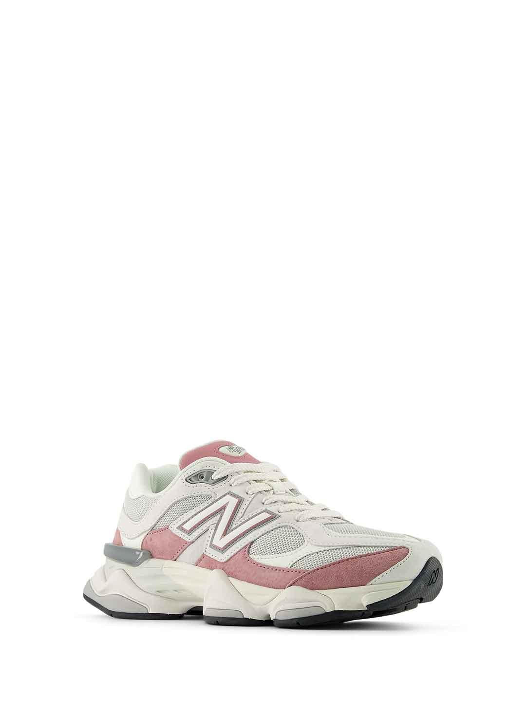 New Balance 9060 sneakers bianco e rosa