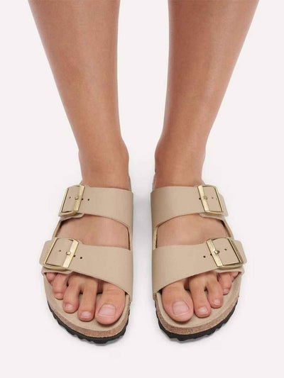 Birkenstock Arizona sandali beige fondo beige