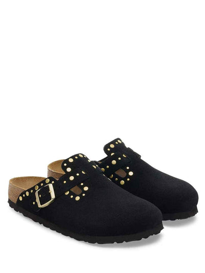 Birkenstock Boston Rivets sabot nero con borchie