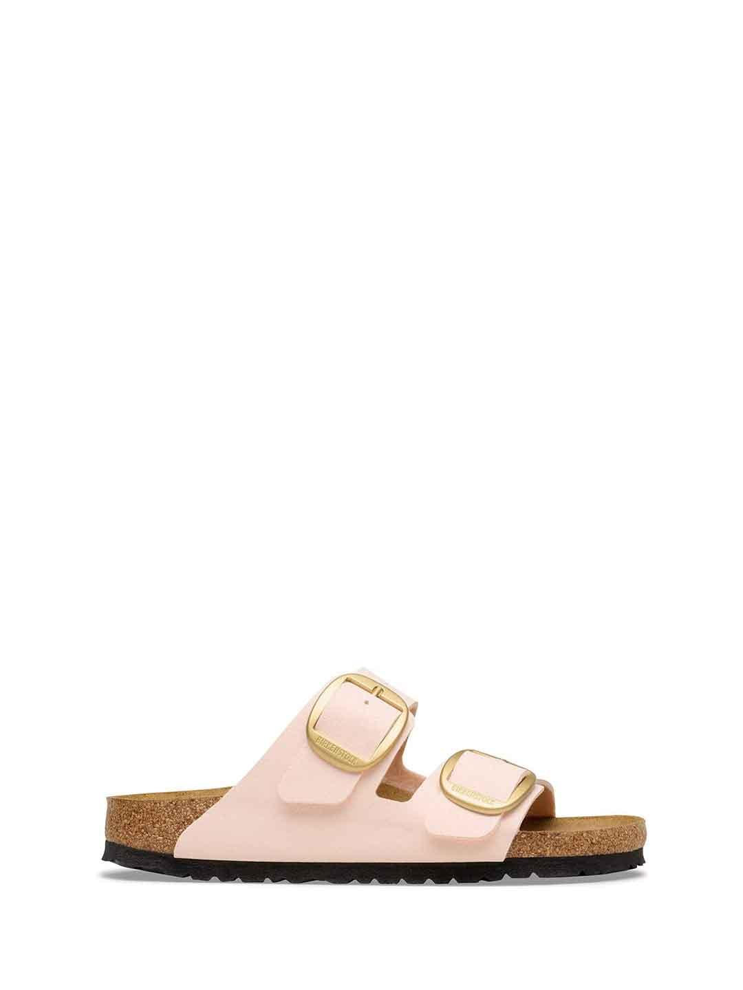 Birkenstock Arizona Big Buckle sandali rosa con fibbia oro