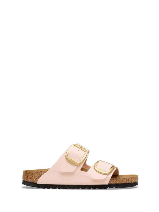 Birkenstock Arizona Big Buckle sandali rosa con fibbia oro