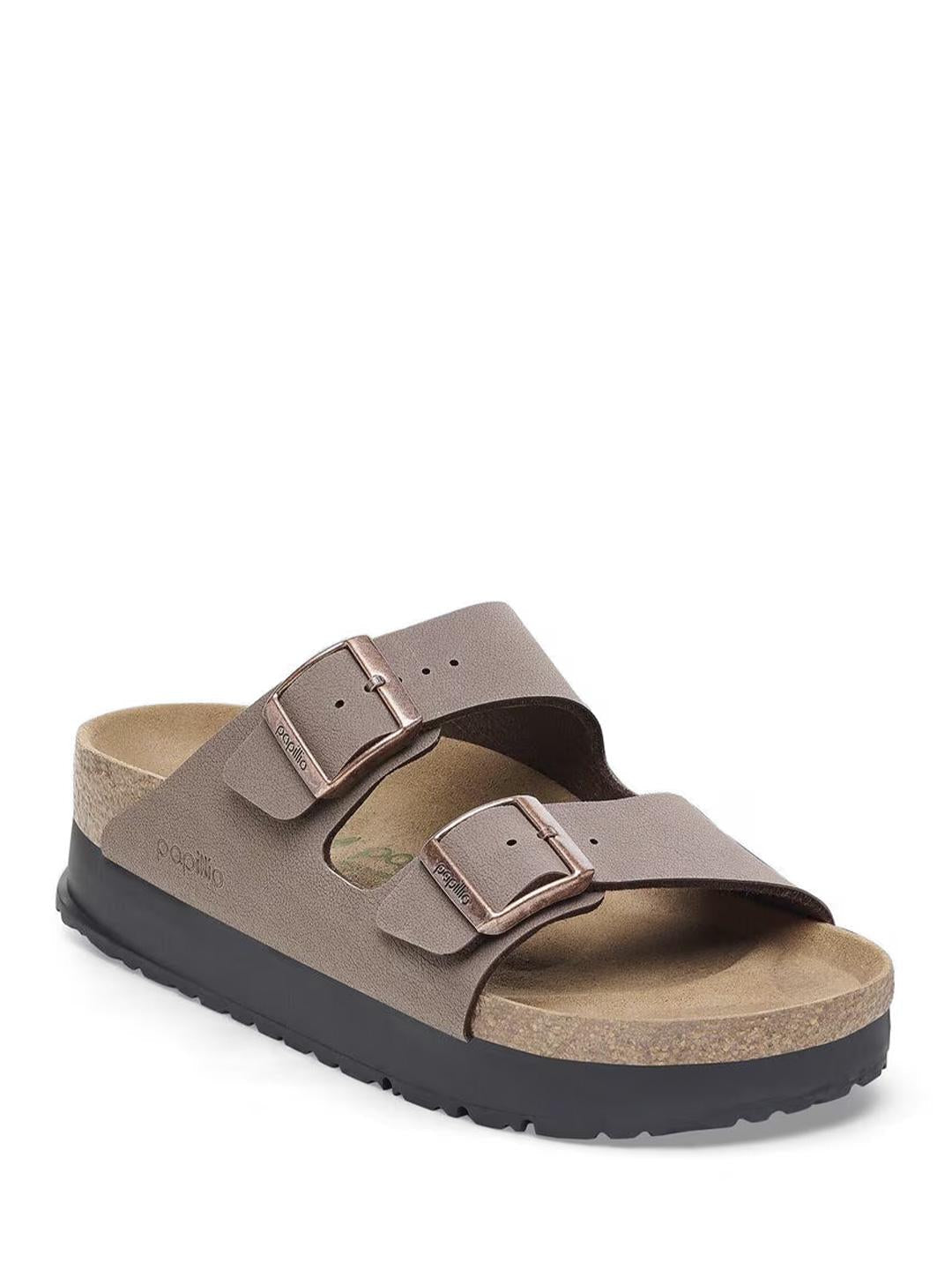 Birkenstock Arizona Pap Flex sandali marrone platform