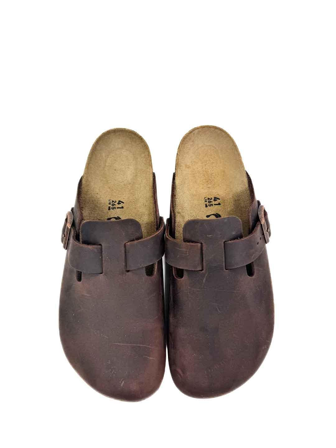 Birkenstock Boston sabot marrone