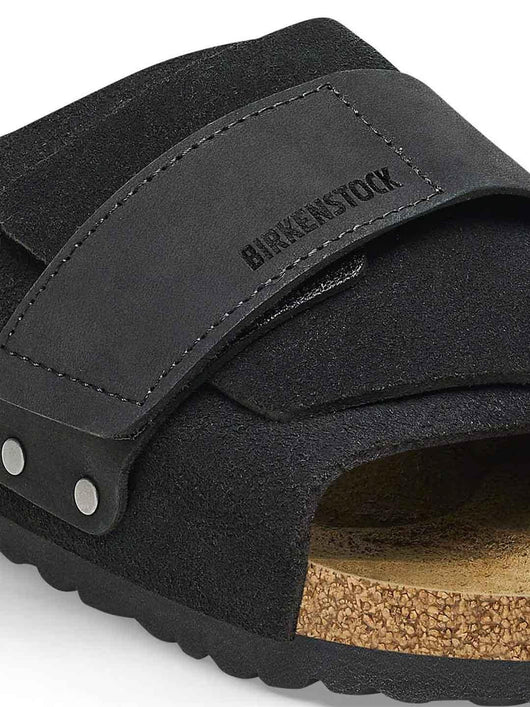 Birkenstock Kyoto sandali nero in Nabuk