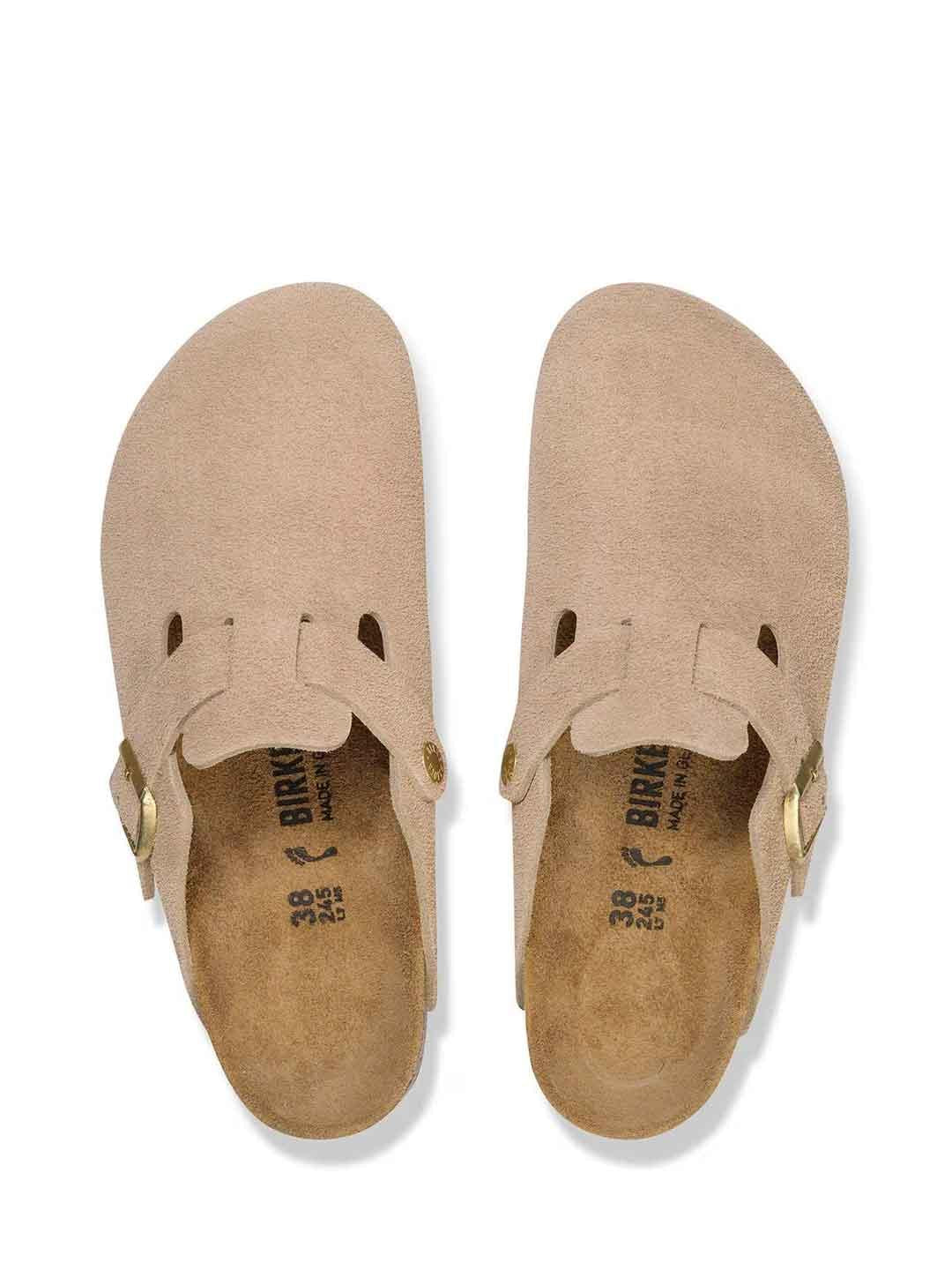 Birkenstock Boston sabot beige in suede