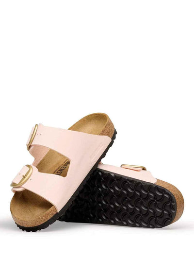 Birkenstock Arizona Big Buckle sandali rosa con fibbia oro