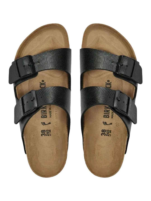 Birkenstock Arizona Lizard sandali nero pitonato