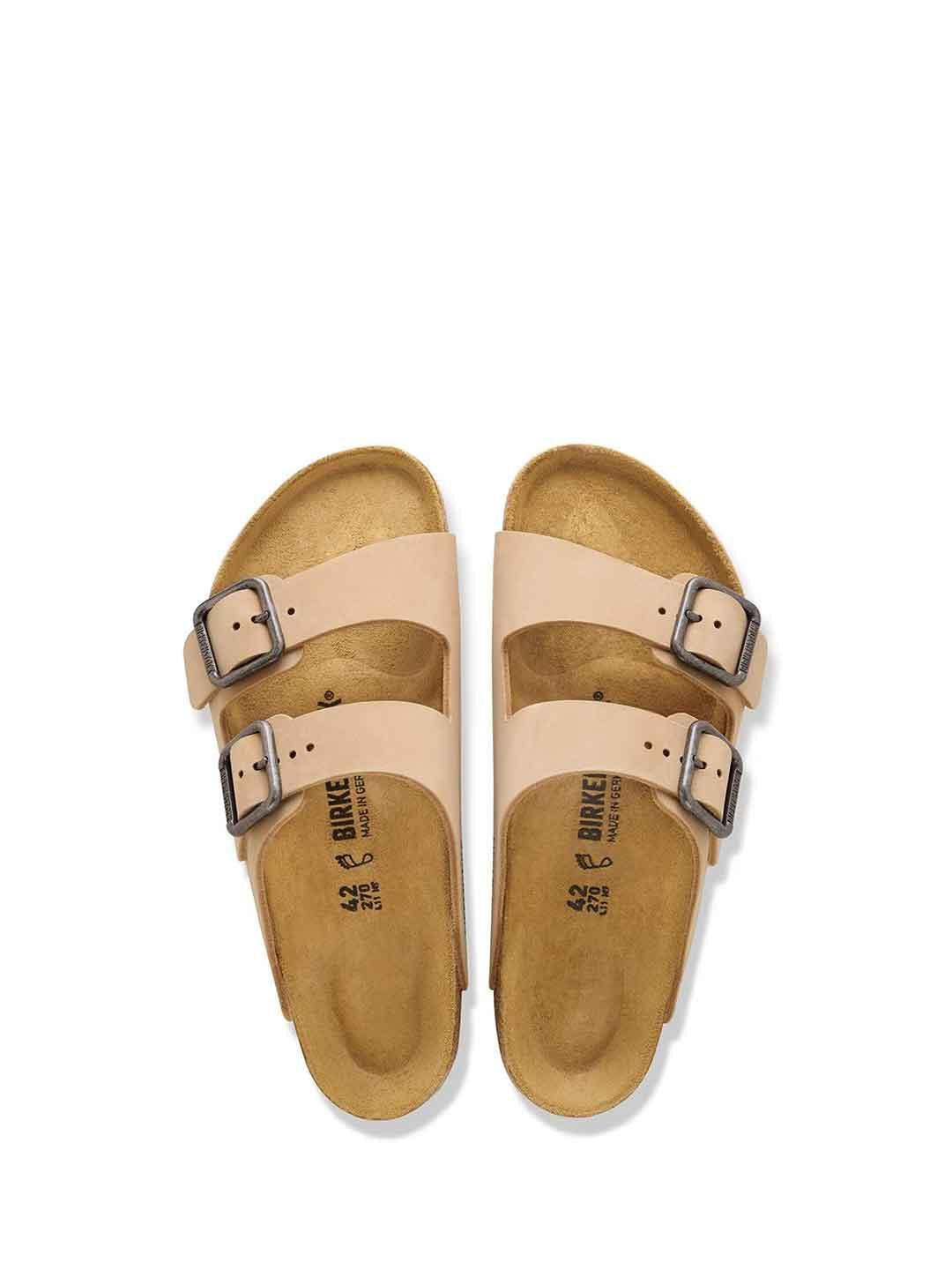 Birkenstock Arizona Wire Buckle sandali beige
