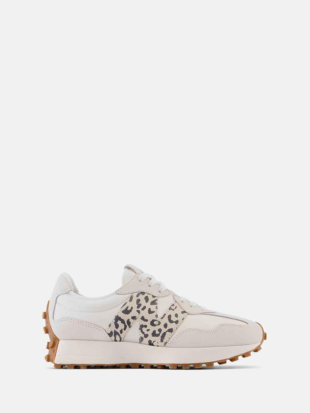 New Balance 327 sneakers panna con logo maculato