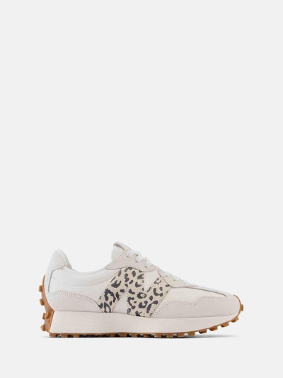 New Balance 327 sneakers panna con logo maculato