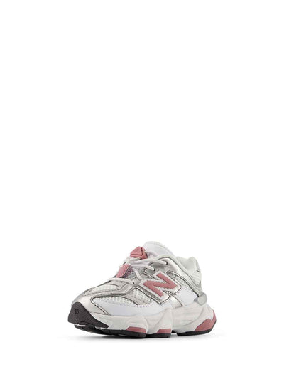 New Balance 9060 sneakers kids bianco con logo rosa 20-27,5