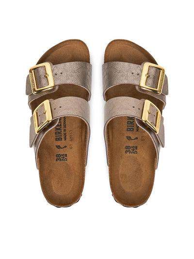 Birkenstock Sydney Cushion Buckle sandali bronzo