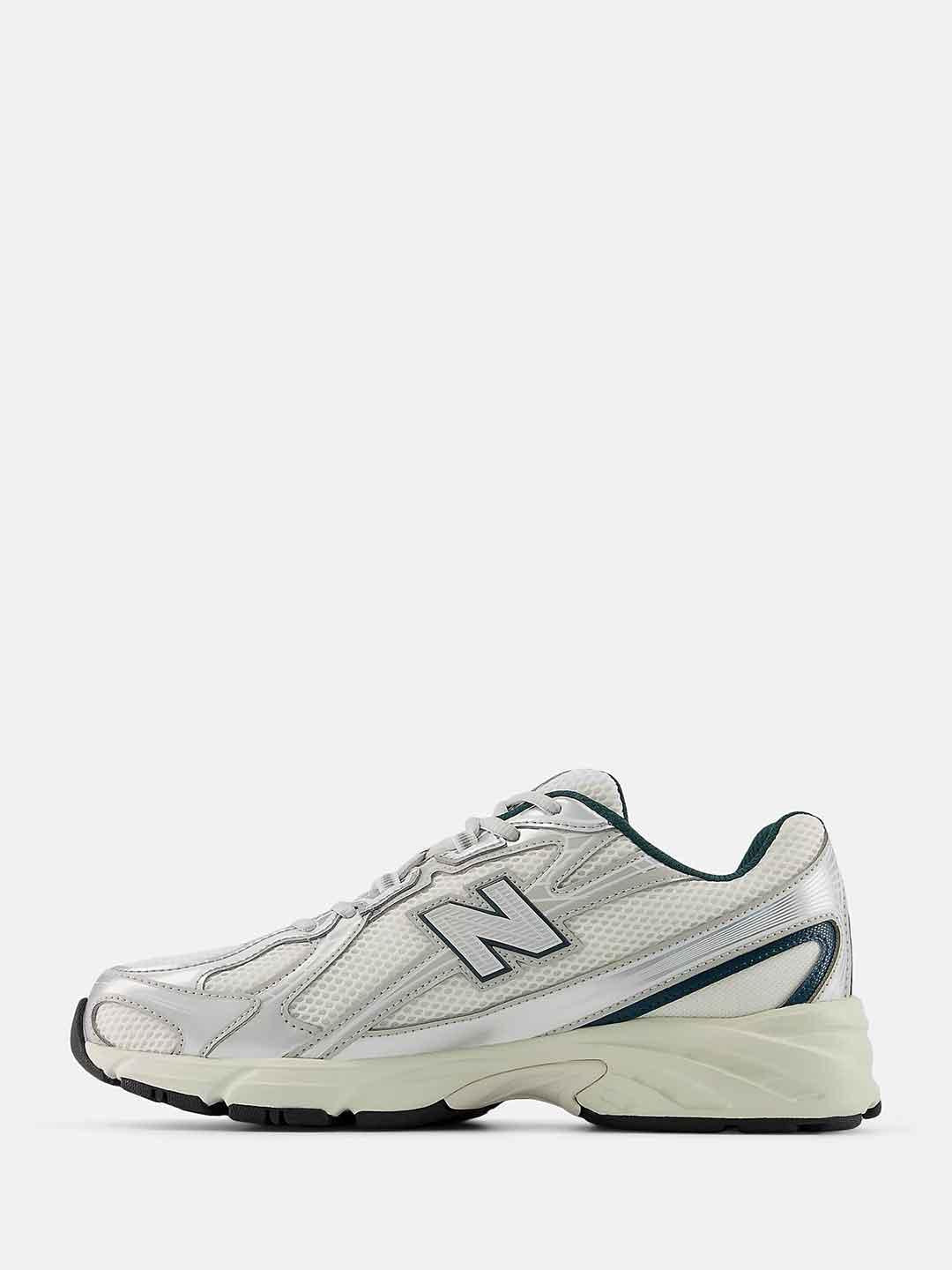 New Balance 740 sneakers bianco e verde