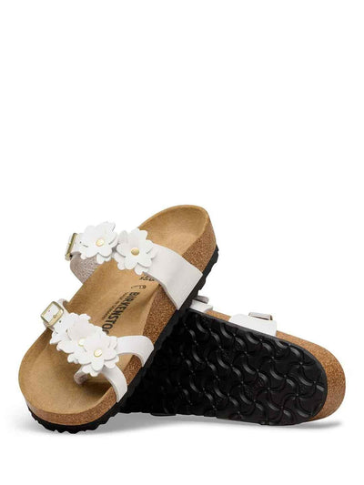 Birkenstock Mayari Flower sandali bianco con fiori