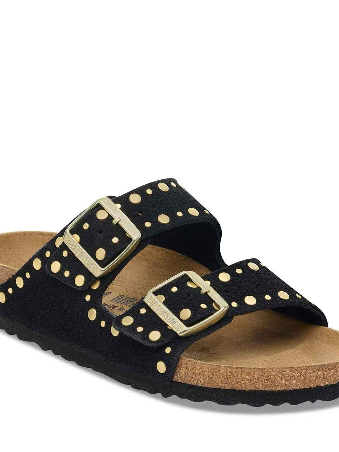 Birkenstock Arizona Rivet sandali nero con borchie