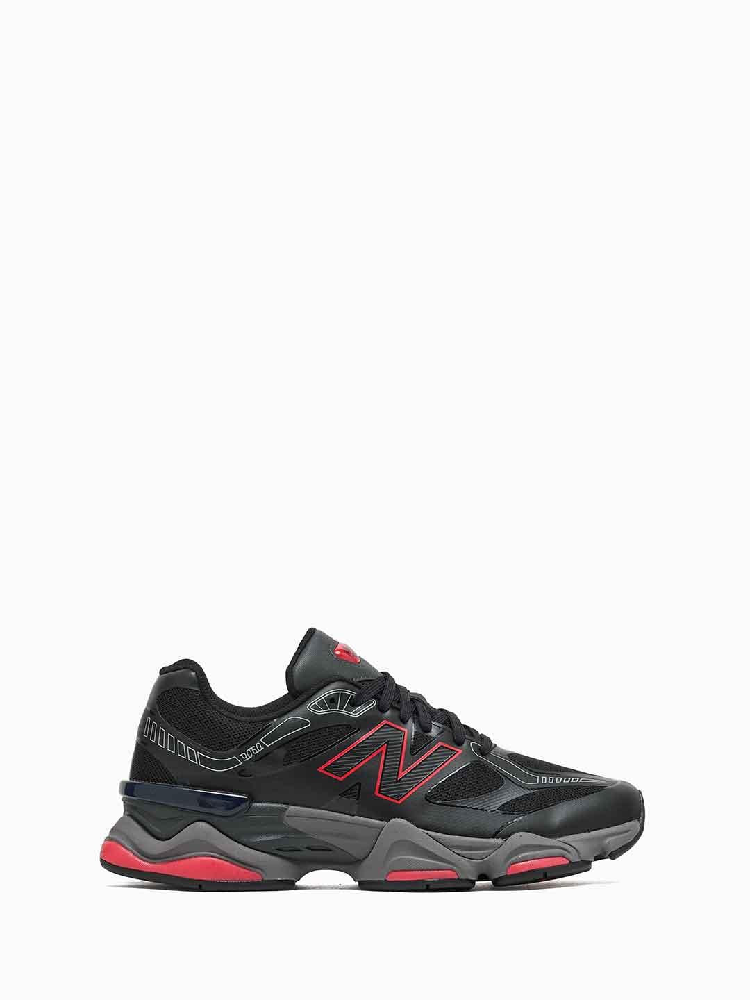 New Balance 9060 sneakers nero e rosso