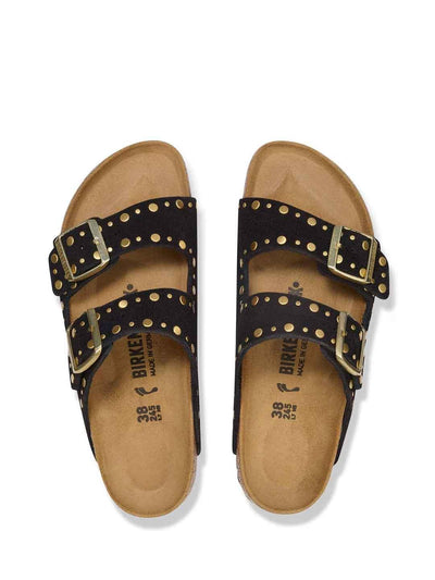 Birkenstock Arizona Rivet sandali nero con borchie